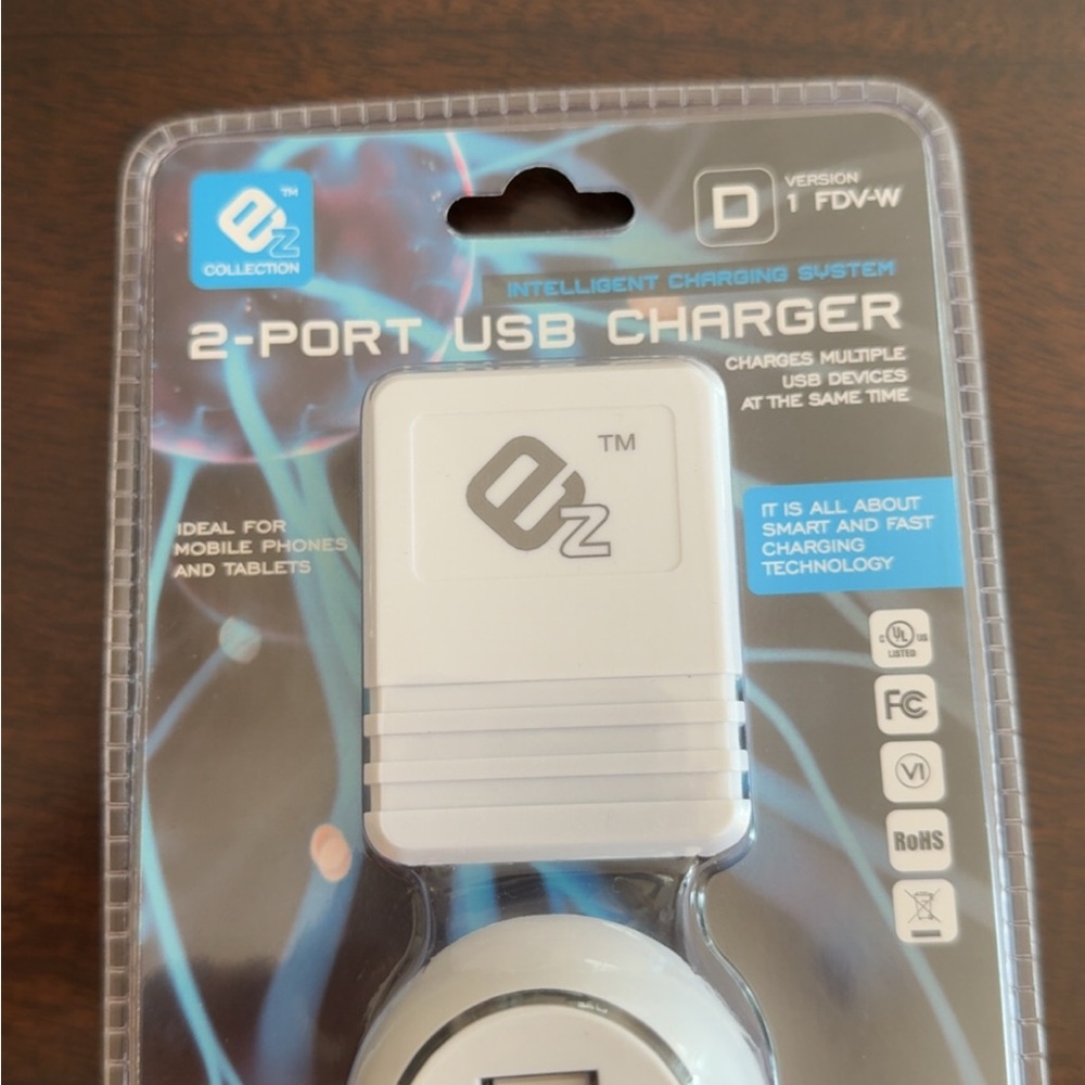 White 2-Port USB Charger